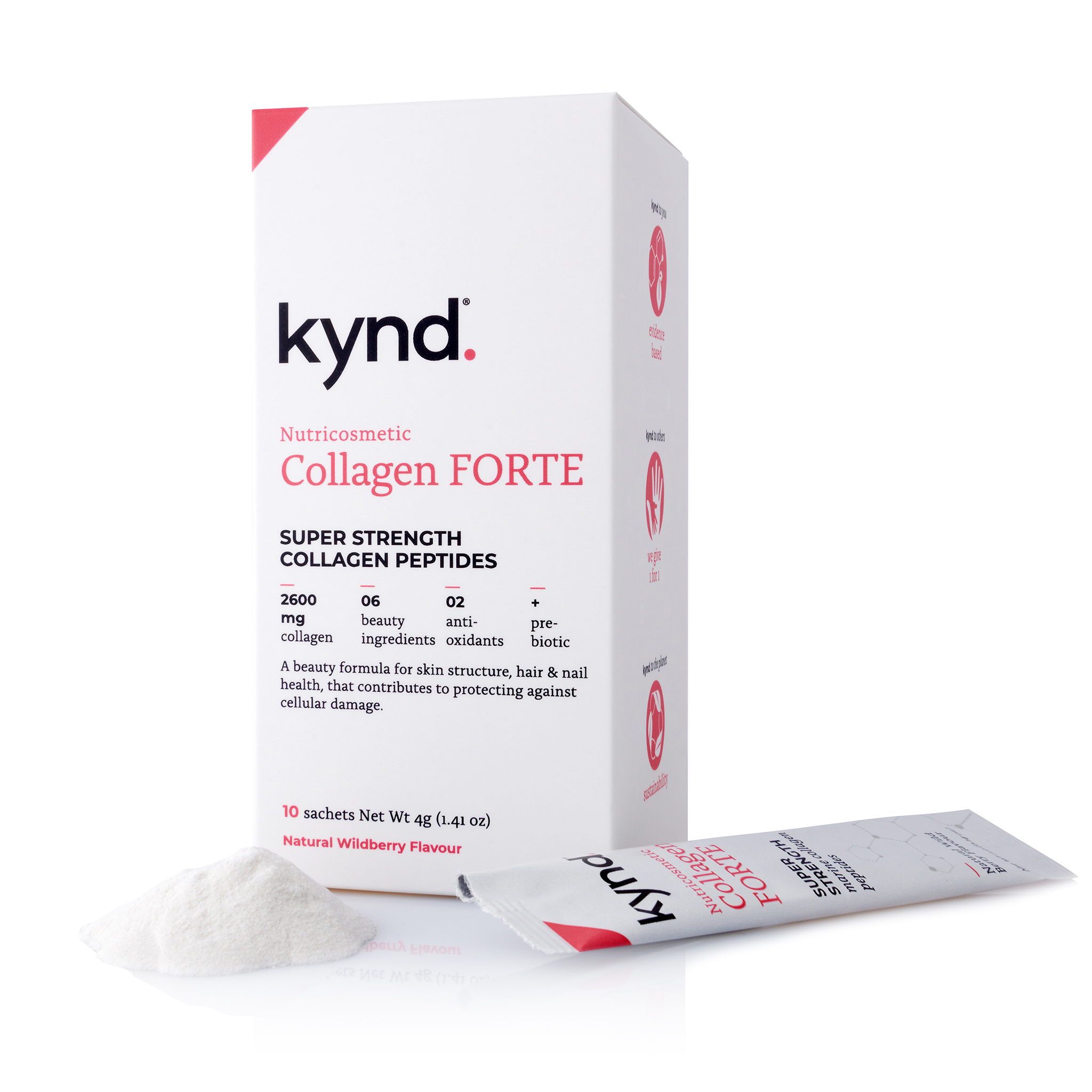 Kynd Collagen FORTE | Supplement | Super Strength Collagen Peptides - Hair, Skin, Nails